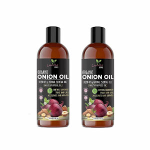 Luxura Sciences Onion Hair Oil For Hair Growth 500 ML(250ML*2) with 14 Essential Oils,Hair Growth Oil/Serum with Argan Oil, Bhringraj, Hibiscus, Sesame,Amla,Sweet Almond, Olive and more.