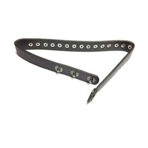 Party Wear Black Leather Choker Necklace With Spikess- NS0117JZ163FBL