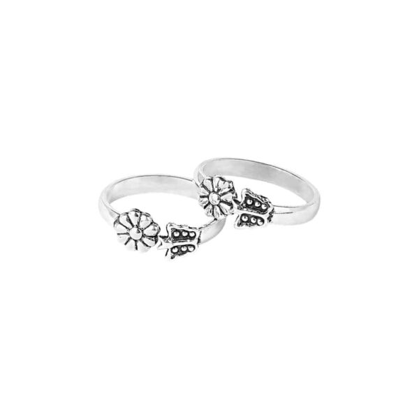 AccessHer 92.5 - 925 Sterling Silver Quirky Butterfly Floral