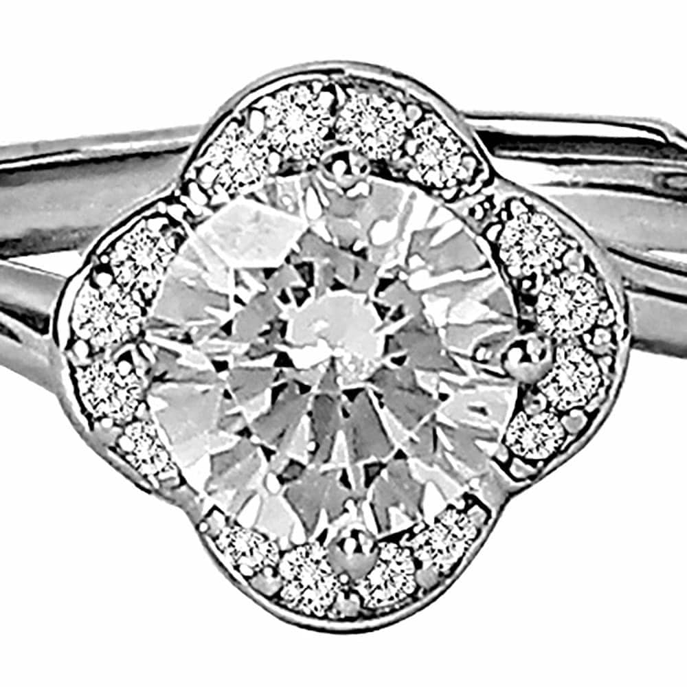AccessHer 92.5/ 925 Sterling Silver Solitaire look