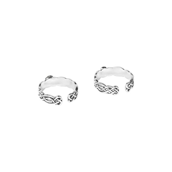 AccessHer 92.5 - 925 Trendy Sterling Silver Oxidised Toe