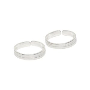 92.5 Sterling Silver Delicate Casual Toe Rings for Women