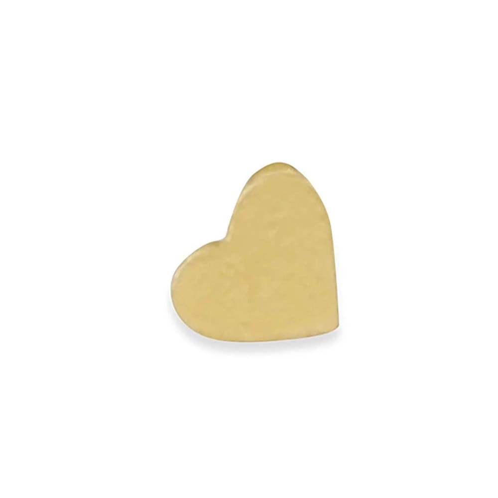 92.5/925 sterling Silver gold plated tiny heart shape nose