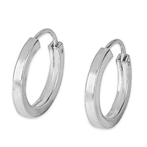 92.5/925 Sterling Silver Hoop Earrings