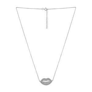 92.5/925 Sterling Silver, Lip Pout pendant with chain-NS0619BJ830S