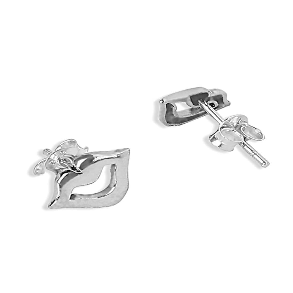 AccessHer 92.5/925 Sterling Silver Lip pout stud earrings