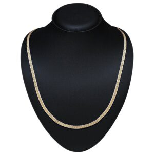 Contemporary Dual Tone Daily Wear Necklace Chain for Women