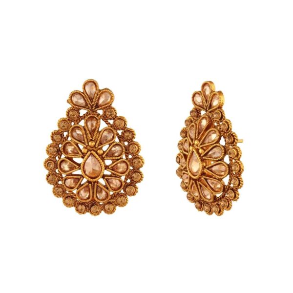 ACERJS438GY -AccessHer Women Fashion Indian Bollywood Anniversary Wear Stud Earrings - access-her