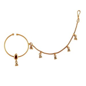 Traditional Antique NosePin Nose Ring Rajwadi Styled Jewelry