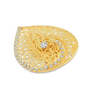 American Diamond Golden Brass Women Saree pin