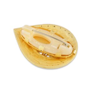 American Diamond Golden Brass Women Saree pin