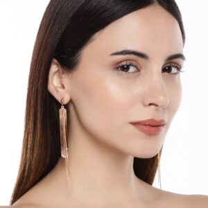 Rose Gold toned Lightweight Dangle earrings