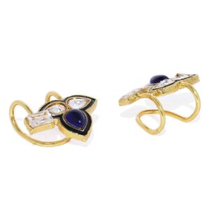 Ethnic Delicate Sapphire Studded Ear Cuffs for Women