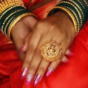 Temple Inspired Traditional Finger Ring for Women
