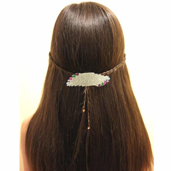 Accessher designer studded back clip hair accessories for Women-HP0117GC117CRGMULTI - access-her