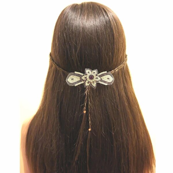 Accessher designer studded back clip hair accessories for Women-HP0117GC138FSTGM - access-her