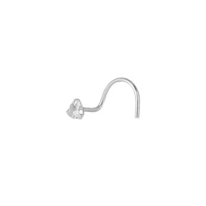 92.5- 925 Sterling Silver Stone Nose Pin