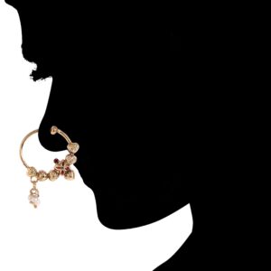 Gold Plated Antique Nose Ring with Women