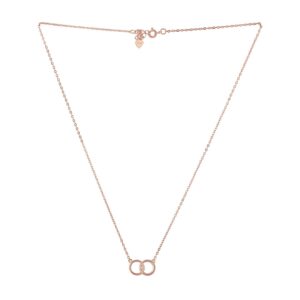 Rose Gold Plated 92.5 Sterling Silver Chain Necklace for Women