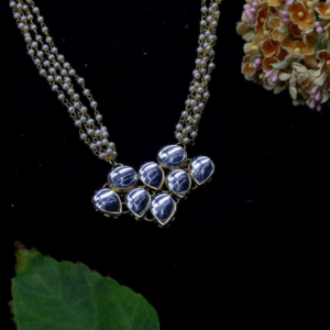 Kundan and Pearl Multi Strand Necklace