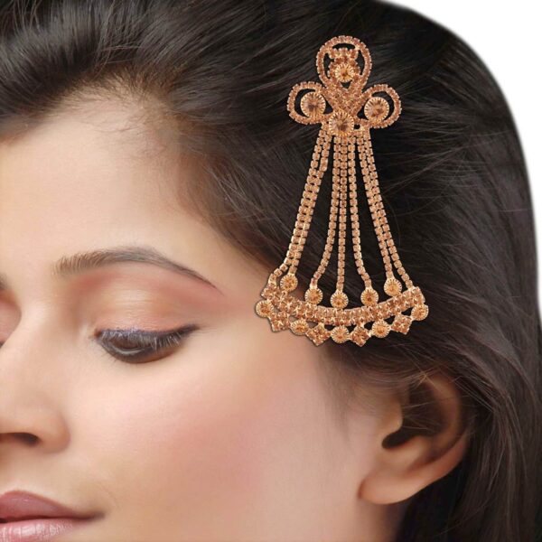 PS0118GC7202GFLCT-AccessHer elegant gold plated paasa/ hair jewellery for women and girls - access-her
