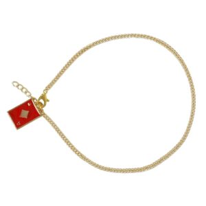 Gold Plated Stylish Charm Anklet- PY0118GC08GR