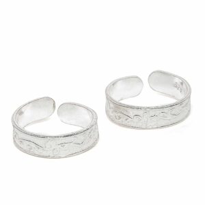 AccessHer Sterling Silver Toe rings for women and girls