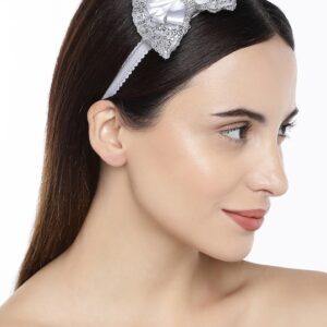 Silver-Toned Embellished Hairband