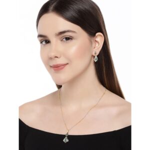 AccessHer 22k Gold Plated CNC Necklace Set With Italian Jewellery-NS0619AB4SGG1