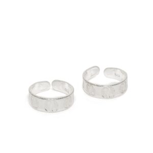 AccessHer 92.5-925 Sterling Silver Toe rings for women and girls-TOR0121VS4S20S3