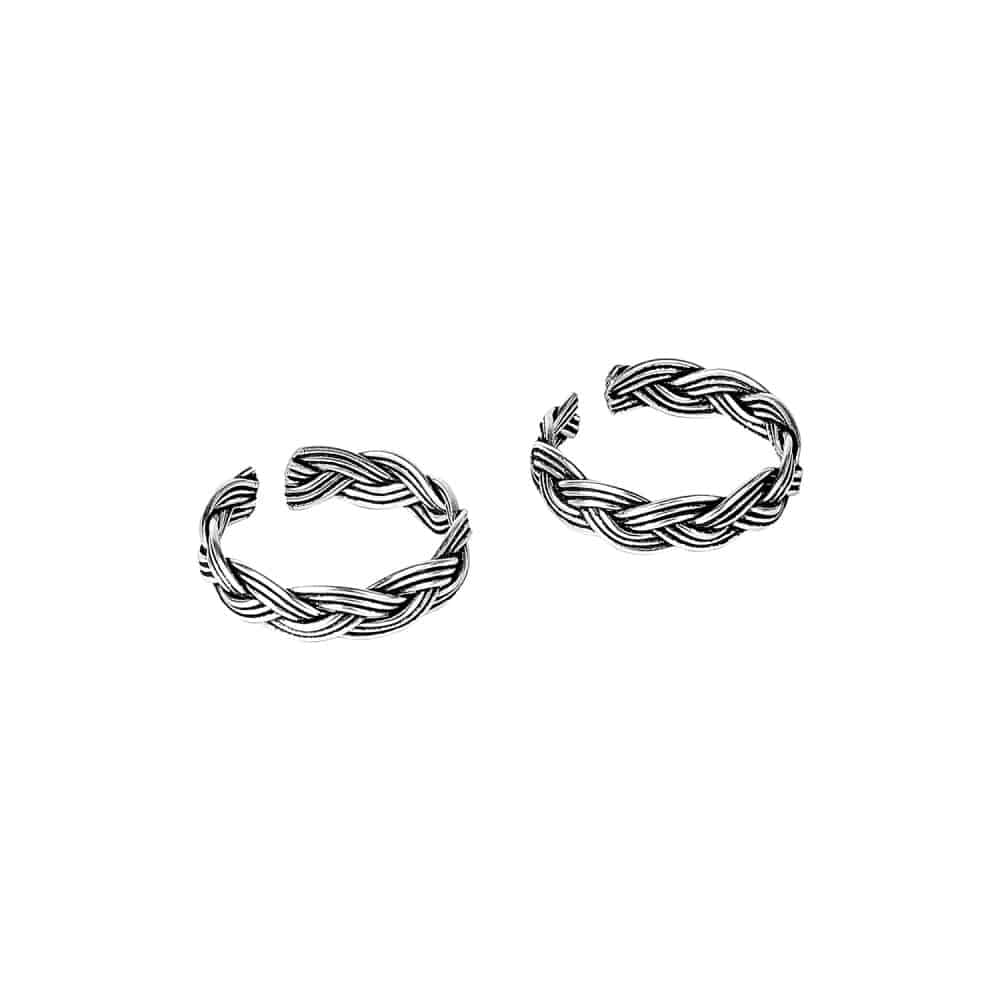 AccessHer 92.5-925 Sterling Silver Toe rings for women and