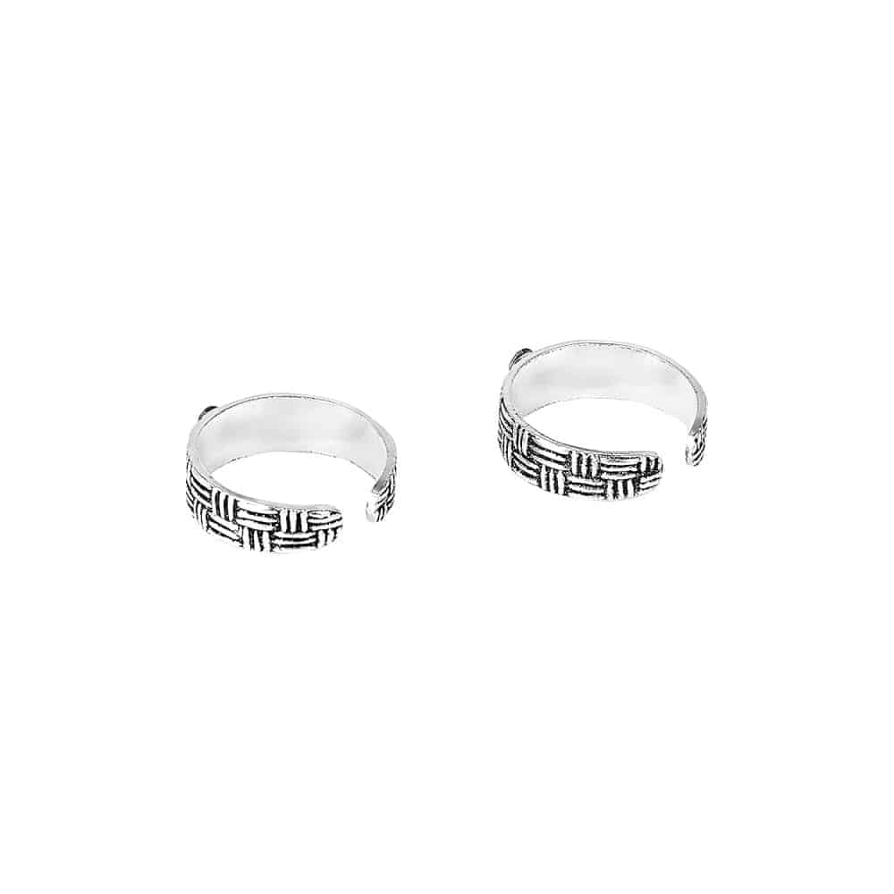 AccessHer 92.5 - 925 Sterling Silver toe rings for women and