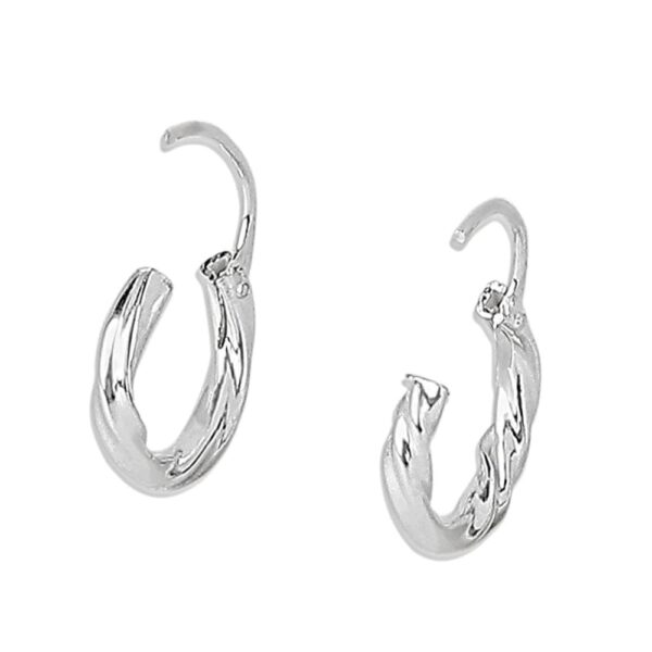 AccessHer 92.5/925 Sterling Silver Bali/ Hoop earrings for