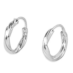 AccessHer 92.5 Sterling Silver Hoop earrings