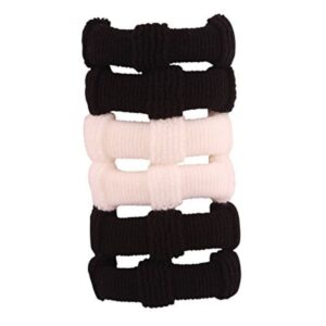 ACCESSHER Black& White Rubber Hair Band Set of 12 Pcs-RB051717WLBW