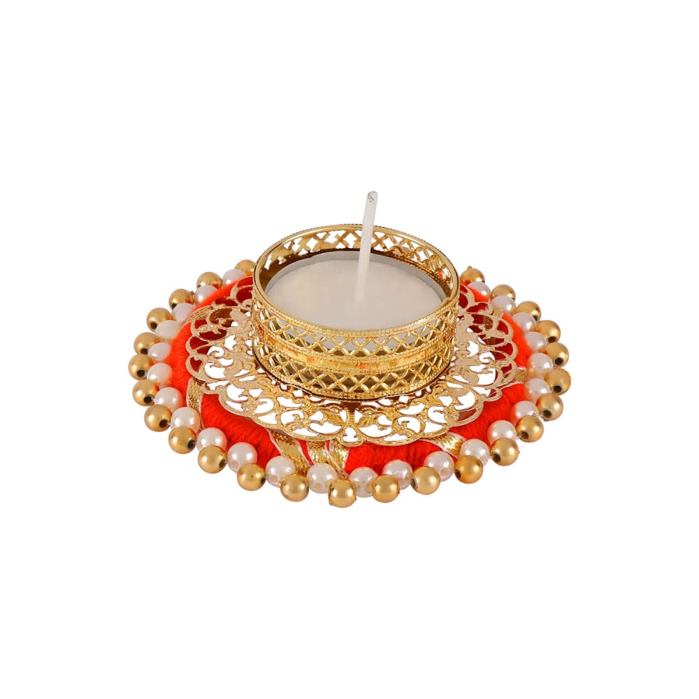AccessHer Diwali Decor Tealight Candle Holder Telight Candle