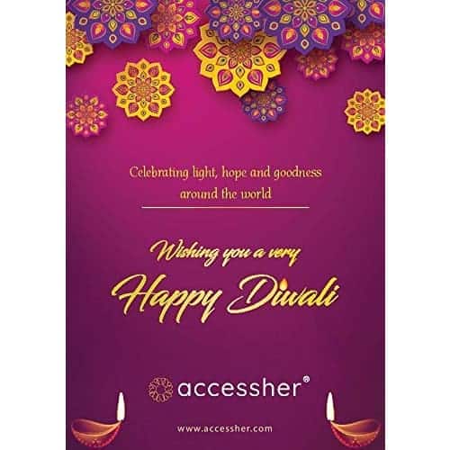 AccessHer Diwali Diyas for Decoration - Pack of 4 Large Size