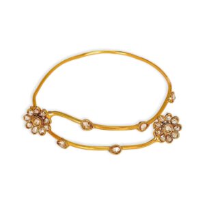 Accessher Gold Color Copper Anitque Adjustable Bajuband, Armlet