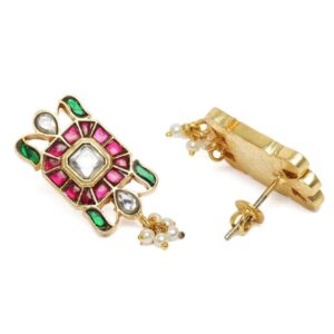 Accessher Gold Plated Jadau kundan Earring For women And Girls