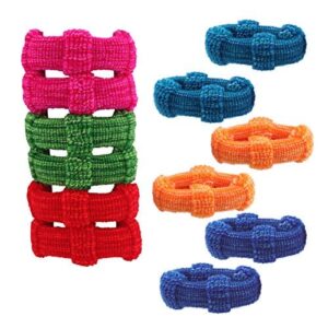ACCESSHER Multicolor Rubber Hair Band Set of 12 Pcs