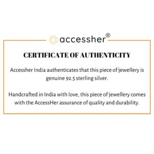 AccessHer Rose Gold-Toned 92.5 Sterling Silver-Plated Handcrafted Jewellery Set-NS0121VS15S23