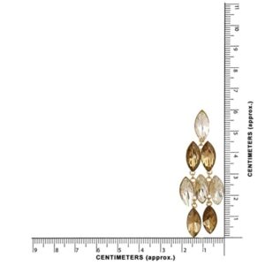 AccessHer stylish gold and white crystal earrings for women and girls
