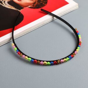 Accessher Women Casual Wear Handcrafted Black Designer Pearl Hairband For Girls and Women -HB1121RRP1P130M