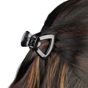 Acrylic Black Colour Hair Claw Clips Pack of 6 for Women