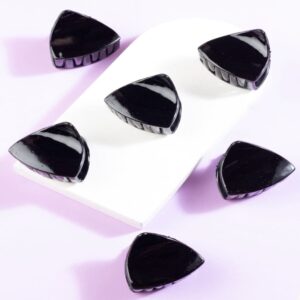 Black Color Acrylic Material Hair Clutcher/ Hair Claw Clip Pack of 6 for  Women