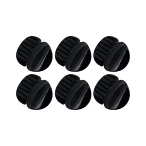 Black Color Acrylic Material Stone Butterfly Claw clip Pack of 6 for Women