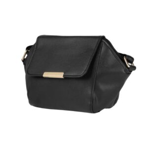 Black Solid Sling Bag- SB0221OB900B