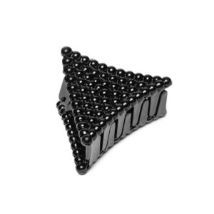 Black & White Geometric Shape Acrylic Hair Clutcher/ Hair Claw Clip Pack of 6 for Women