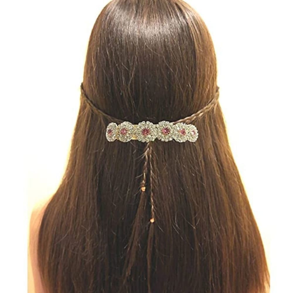AccessHer Jewellery Combo of 3 Stone Studded Hair Ponytail