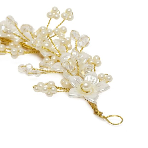 Gold Plated Beaded Tiara-TR0221RR352GW